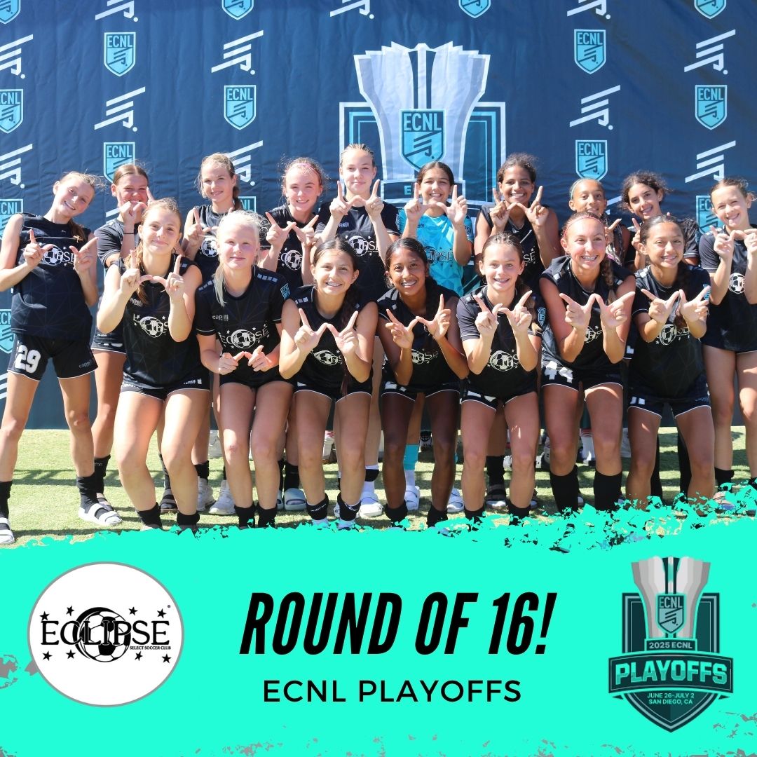 After a battle, we are headed to the Round of Sixteen @theecnl playoffs! ⭐️ Let’s keep the momentum going!
#eclipsenation #ECNLPlayoffs #Sweet16

@eclipseselectsc