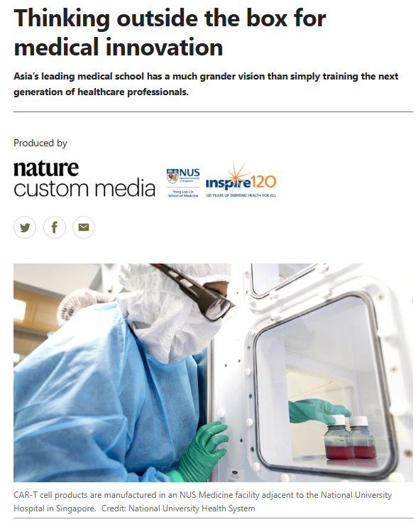 Thrilled to be featured in <a href="/Nature/">nature</a> as part of <a href="/NUSingapore/">NUS</a>'s 120th anniversary! 🌱🏥
➡️ nature.com/articles/d4247…

Our highlights:
✅ Worked on mapping SG’s healthcare emissions
✅ Launched world-first MSc &amp; Exec Fellowship
✅ Embedded sustainability in healthcare curriculum