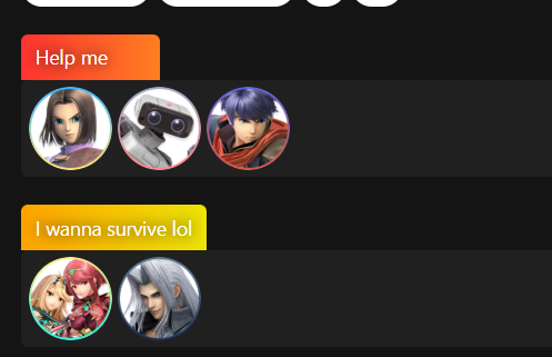 If you play any of these characters, plz dm me