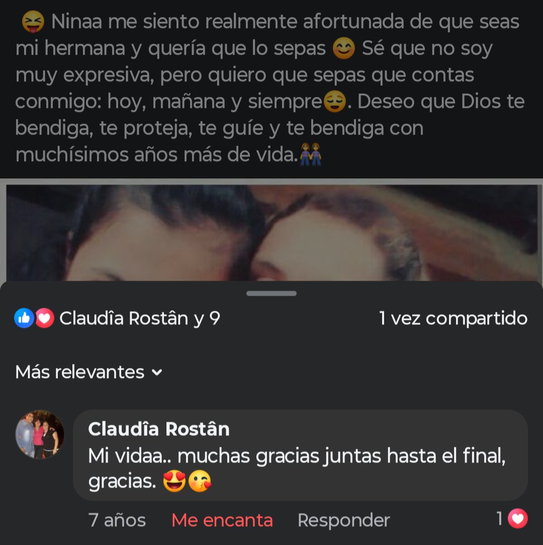 Y literalmente por una ironia del destino fue así.. hoy hacen exactamente 4 años desde ese miércoles helado que tome tu mano calentita, sin saber que sería la última vez. 

✨ Juntas hasta el final ✨🤍