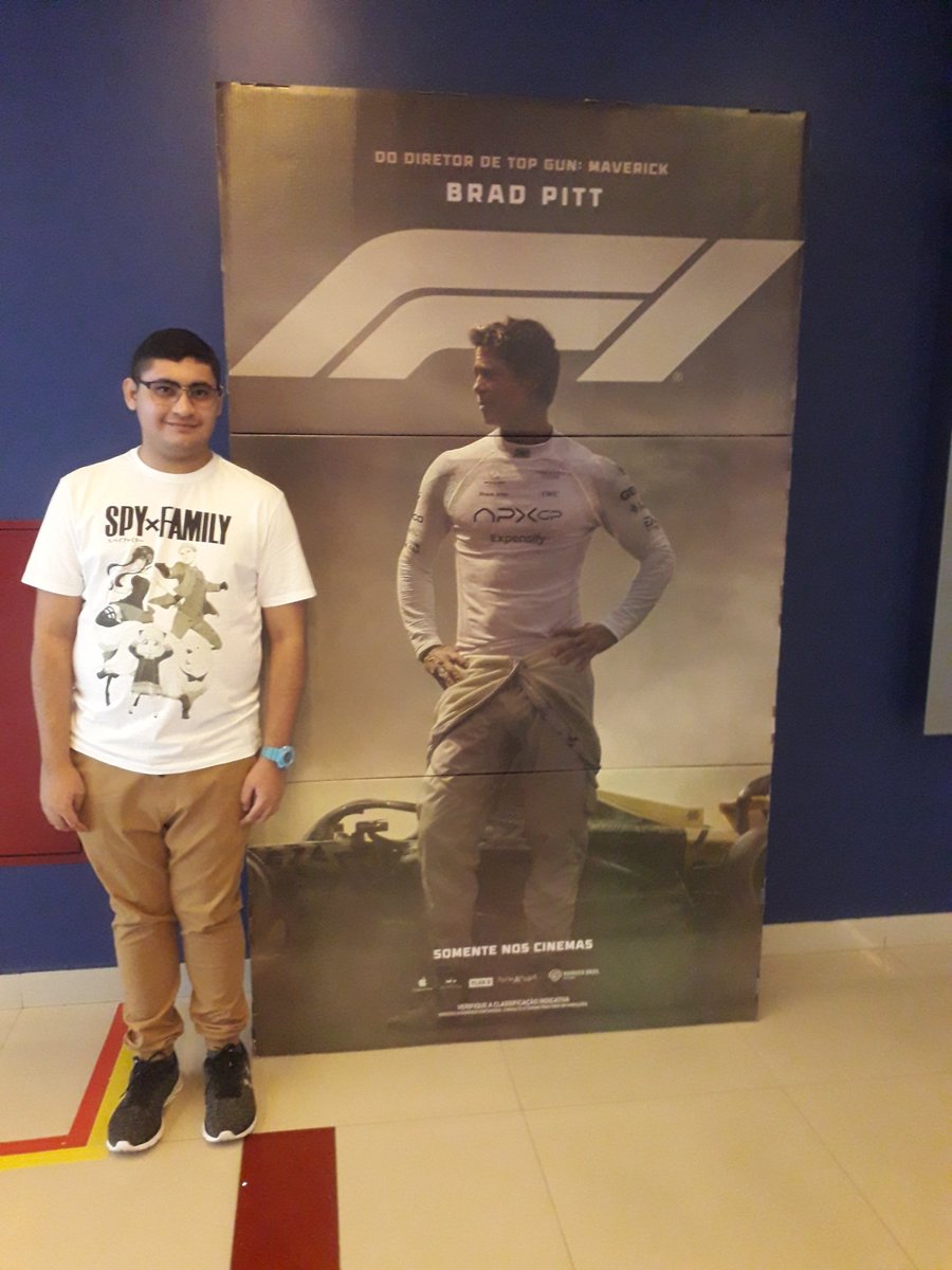 AlissonJonantha's tweet image. Hoje Fui Assistir Fórmula 1 O Filme F1: O FILME #Formula1 #f1filme #F1OFilme #F1 #F1Movie #F1TheMovie #APXgp @F1 @F1Movie @APXgpF1Team @SonnyHayesF1 @warnerbros @wbpictures_br @RioMarKennedy @cinepolisbrasil