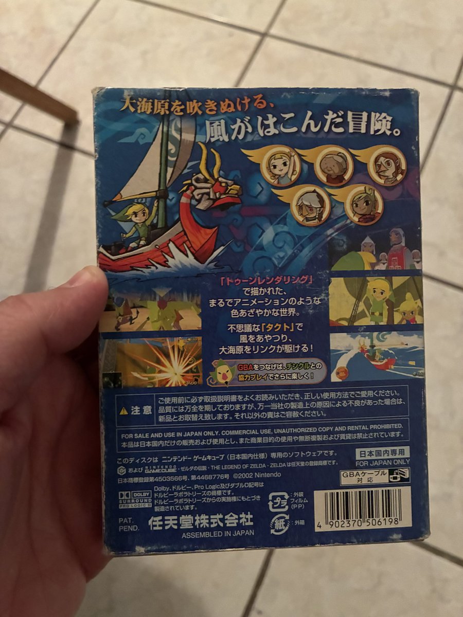 noblepr1's tweet photo. Me llego esto por correo! 😍
The Legend of Zelda Wing Waker para Gamecube version de Japon. 
#zelda #gamecube #nintendo https://t.co/hHK8z9WKDV