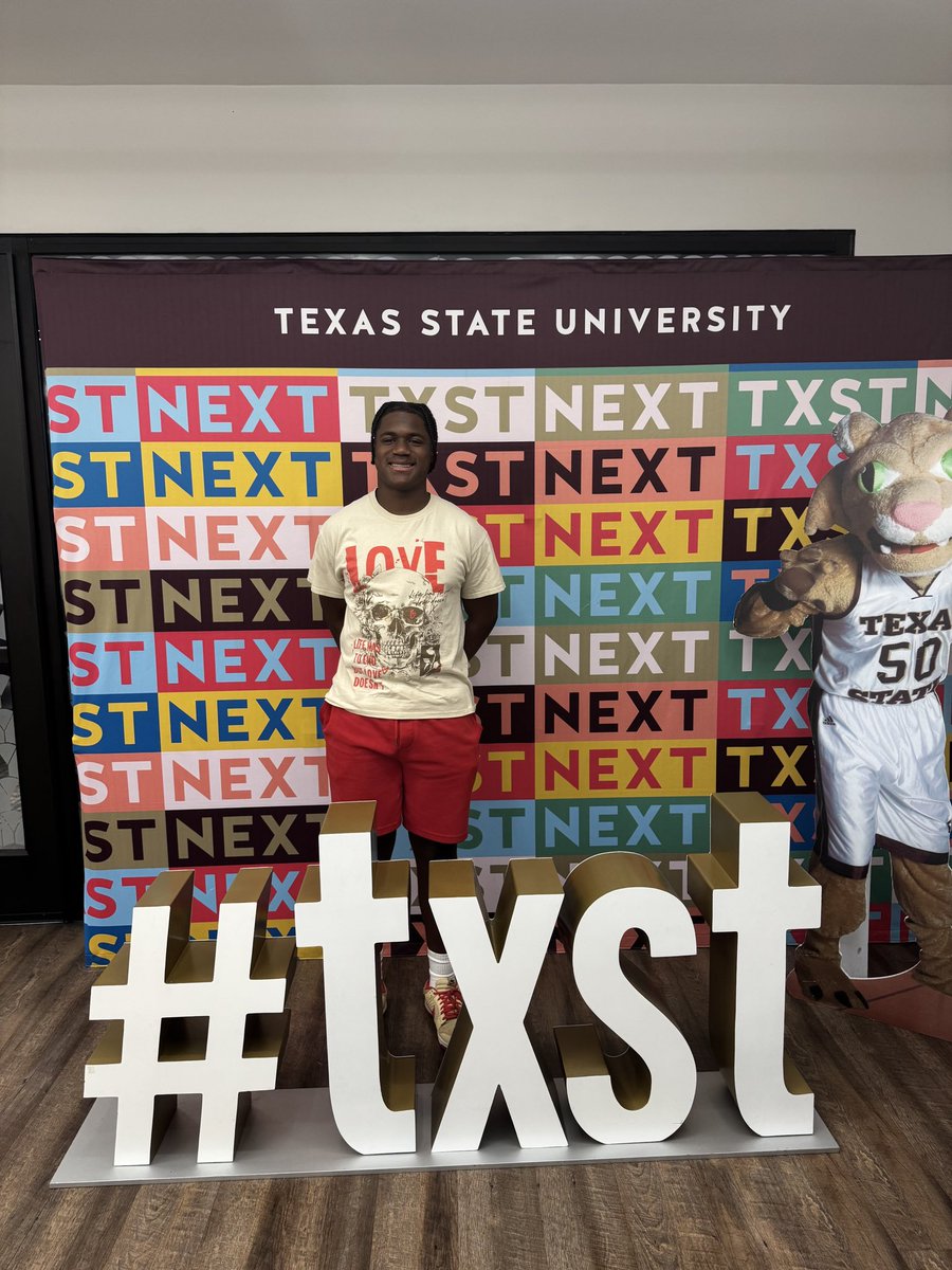 Had fun touring <a href="/txst/">Texas State University</a> today #StudentAthlete