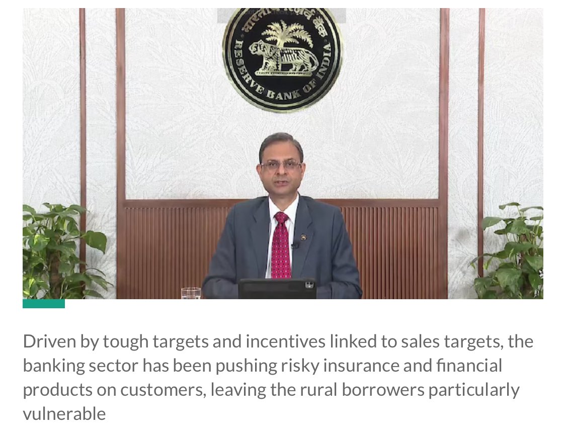 बैंक कहते हैं “हम ग्राहकों की सेवा करते हैं,” लेकिन 

असलियत में मैनेजमेंट, बैंकर्स पर ULIP (बीमा) को साँप के तेल की तरह बेचने का दबाव डालता है

FY 2024 में ही SEBI ने बैंकों की मिस-सेलिंग की 12,000+ शिकायतें चिह्नित की।

लेकिन मैनेजमेंट इससे बेखबर कर्मचारियों को धमकाने और