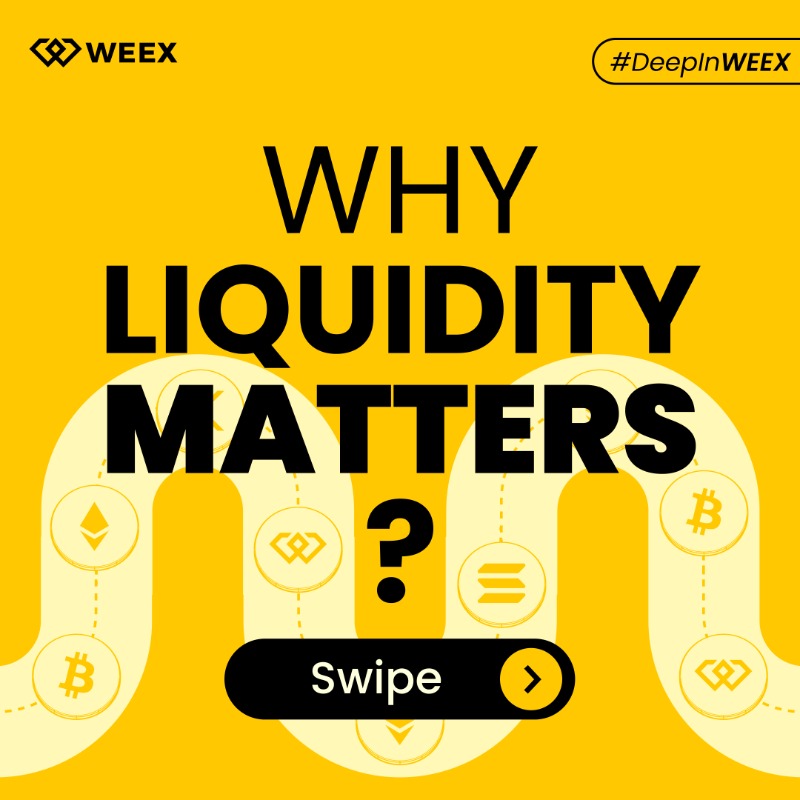 WEEX_Official's tweet photo. 🚗 You click.
The price moves.
You wait.
It’s gone.
Sounds familiar? 👀
When liquidity flows — no waiting, no chasing, no missing out.
Swipe to see why it matters.⤵️
What’s your smoothest trade ever? Tell us👇
#WEEX #DeepInWEEX #Liquidity #CryptoFutures