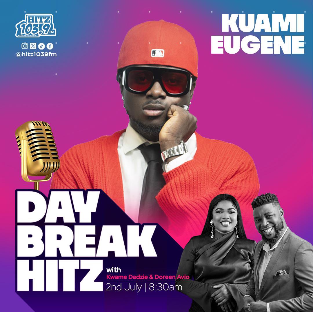 Godwin Addisco 👽🇬🇭🇨🇦 (@heisgodwinn) on Twitter photo Kuami Eugene will be love on DAYBREAK HUTZ w/ <a href="/Kwamedadziegh/">Kwame Dadzie</a> and <a href="/DoreenAvio/">Doreen Avio</a> —— 🗓️: Jul 2
TRD: Wode Maya Sam George Afro-Dancehall Kuami Eugene will be love on DAYBREAK HUTZ w/ <a href="/Kwamedadziegh/">Kwame Dadzie</a> and <a href="/DoreenAvio/">Doreen Avio</a> —— 🗓️: Jul 2
TRD: Wode Maya Sam George Afro-Dancehall