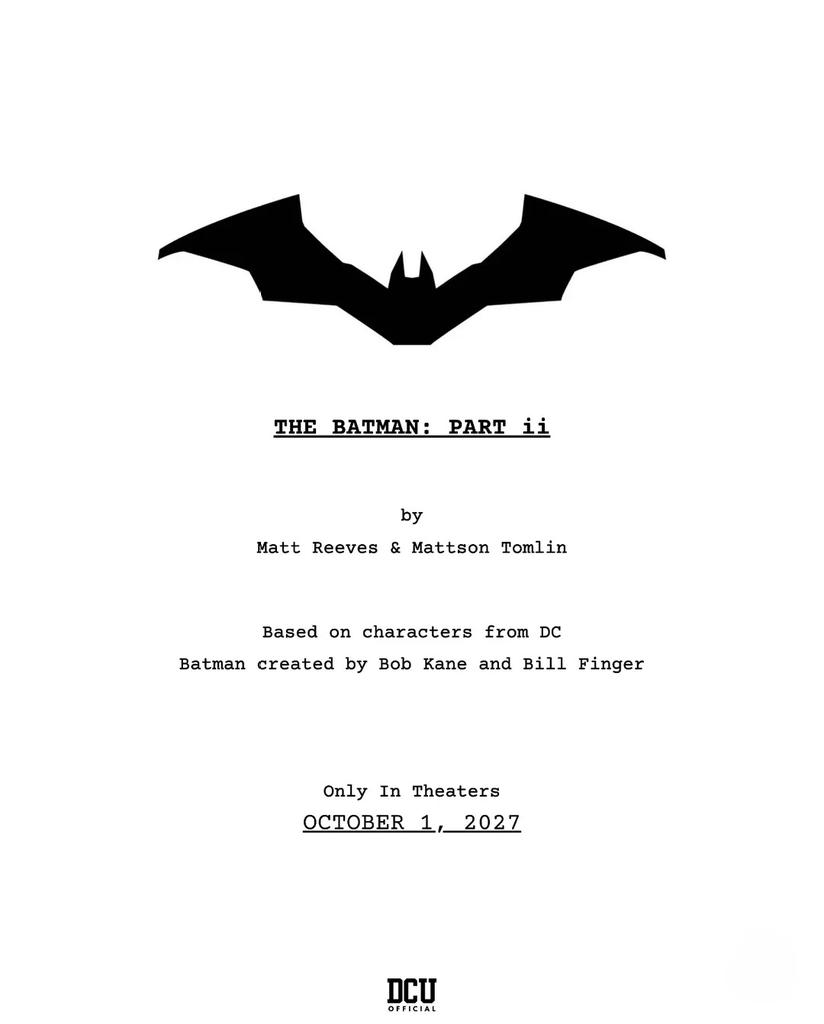 Scott13288468's tweet image. #TheBatmanPartII