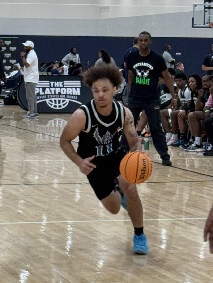 Woodside HS (5’9 2027)  Callen Morrison attacks off the bounce.  One of Virginia’s most feared shooters and a 3pt sniper has evolved over the last couple seasons into a crafty facilitator and a fleet footed and slippery scorer  off the bounce.  Not only a basketball standout