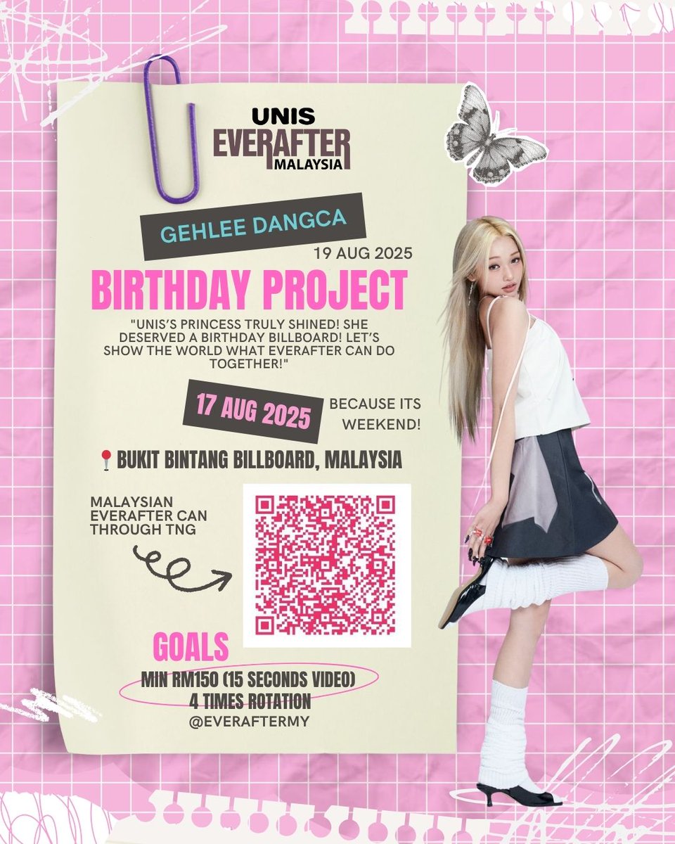 EverAfterMY's tweet photo. SURPRISE!!
Gehlee birthday approaching next month!
EverAfterMY want to make a billboard wish for our Gehlee!
At Bukit Bintang, Kuala Lumpur, Malaysia billboard.
Feel free for anyone interested to make a fund for this project!
lets together reach the goal!
#EverAfterMY https://t.co/N2xnt1tlJC
