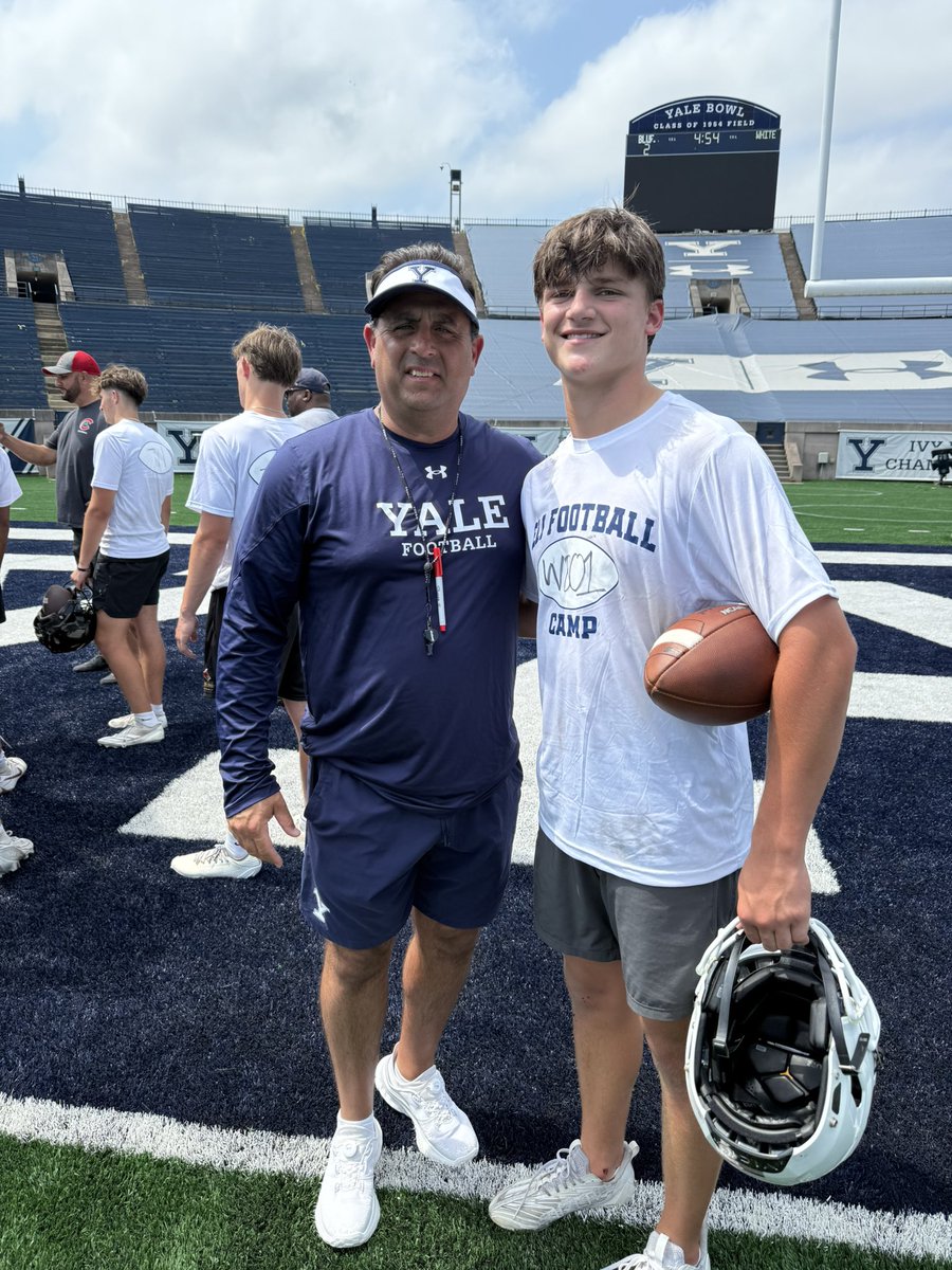 ryan_woods9's tweet photo. Had a great couple weeks at @yalefootball and @VandyFootball. Had a great time. Thank you @CoachBCoyle @coachjjanderson 
@HIESFootball @CoachPerrotta @CoachMatthews @CoachTFoster @CoachMTHWhite https://t.co/ACjRyJ8FRW
