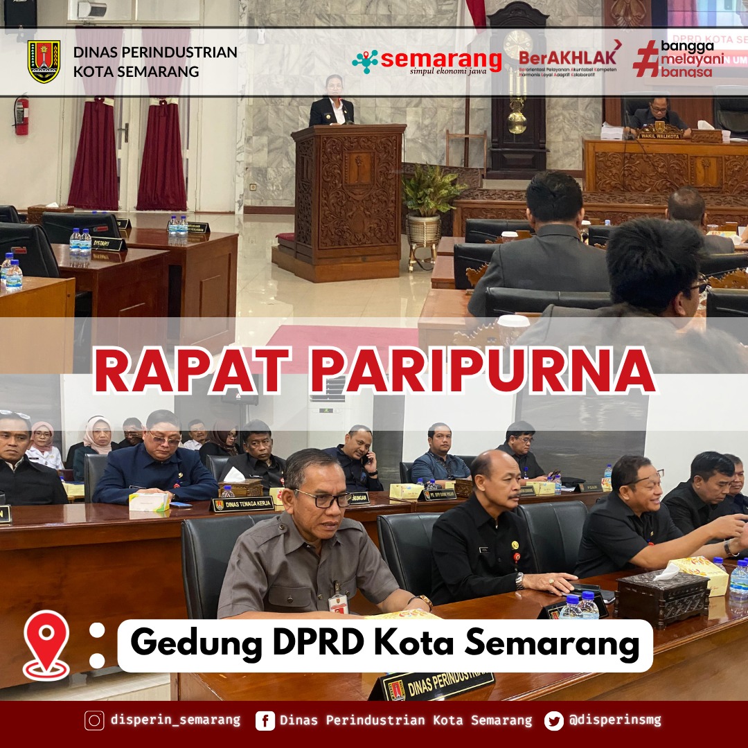 disperinsmg's tweet photo. Rabu (25/06), Kepala Dinas Perindustrian Kota Semarang, Tri Supriyanto, SH. MM. beserta jajarannya menghadiri rapat paripurna DPRD Kota Semarang dengan agenda Pembicaraan Tk. 1 membahas Raperda tentang Pertanggungjawaban Pelaksanaan APBD Kota Semarang 2024. https://t.co/Vjn0mQRjHe