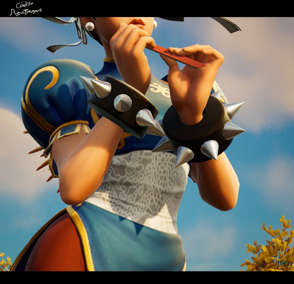Revirth29's tweet image. La Chun-Li.
#Fortography #Fortnite #FortniteArt #Chunli #StreetFighter