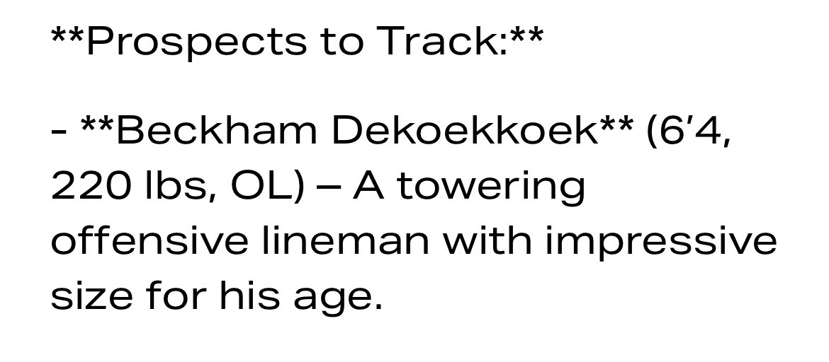 Beckham Dekoekkoek (@beckham_dk) on Twitter photo Big thank you to <a href="/LT2FBA/">LT2FBA Global</a> and <a href="/LoganTillman/">Logan Tuley-Tillman</a> for the early recognition. 🙏 Just getting started — watch the growth👀🔥. #co2030 Big thank you to <a href="/LT2FBA/">LT2FBA Global</a> and <a href="/LoganTillman/">Logan Tuley-Tillman</a> for the early recognition. 🙏 Just getting started — watch the growth👀🔥. #co2030