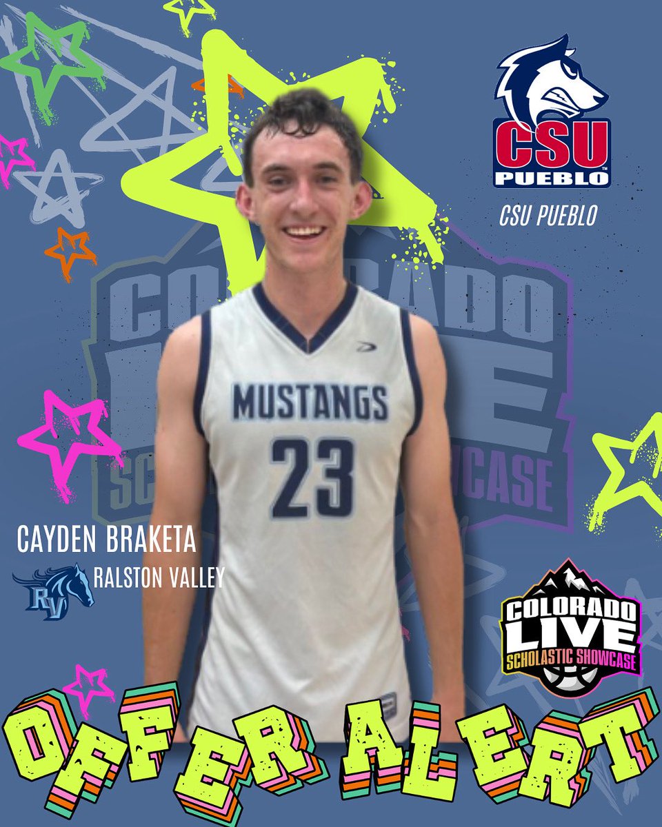 COLORADO LIVE Scholastic Showcase (@coloradolive_ss) on Twitter photo 🎉 LIVE PERIOD OFFER ALERT 🎉
SHOUTOUT to <a href="/CaidenBraketa/">Caiden Braketa</a> ’26 from Ralston Valley 🌟 He just received a Live Period offer from <a href="/SteelCityMBB/">CSU Pueblo Men’s Basketball</a> CSU Pueblo 🙌
#ColoradoLIve
#WhereFutureStarsMakeTheir
#RockyMountainsBigStage
#RecruitingJourney
#LivePeriod
#O 🎉 LIVE PERIOD OFFER ALERT 🎉
SHOUTOUT to <a href="/CaidenBraketa/">Caiden Braketa</a> ’26 from Ralston Valley 🌟 He just received a Live Period offer from <a href="/SteelCityMBB/">CSU Pueblo Men’s Basketball</a> CSU Pueblo 🙌
#ColoradoLIve
#WhereFutureStarsMakeTheir
#RockyMountainsBigStage
#RecruitingJourney
#LivePeriod
#O
