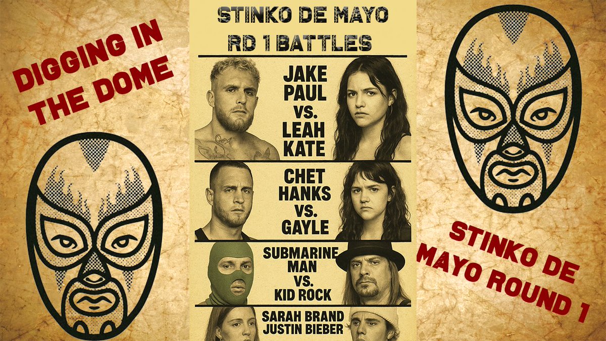 🚨🚨NEW EP ALERT: Stinko De Mayo Round 1 Results🚨🚨

See who moves on 👀

YT: youtu.be/bRqZo_D05-k?si…

Spotify: open.spotify.com/episode/7zyj46…