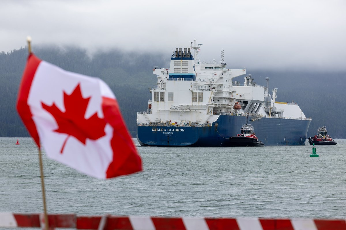 Today, LNG Canada successfully loaded a first cargo of liquefied natural gas that is now destined for global markets, marking the start of operations at Canada’s first large-scale LNG export facility. lngcanada.ca/news/first-car…