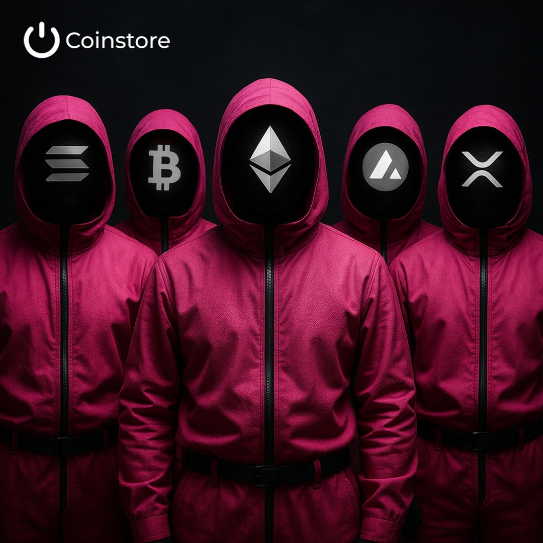 Pink suits. Black masks. 
Only the strongest tokens make it out.