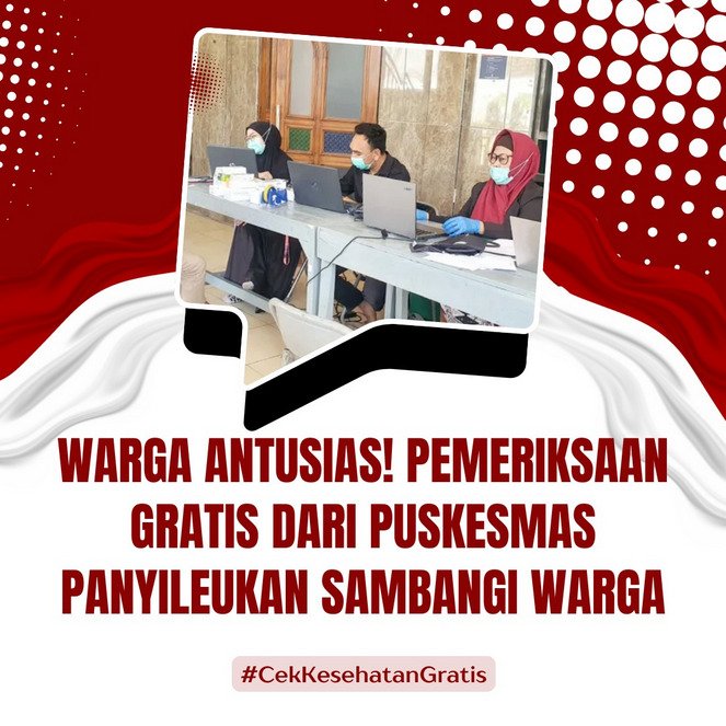 geenrals's tweet photo. Seneng banget sama langkah Presiden Prabowo, kini cek kesehatan makin gampang lewat Puskesmas Panyileukan Bandung yang keliling langsung ke warga #CekKesehatanGratis https://t.co/UeB443CENj