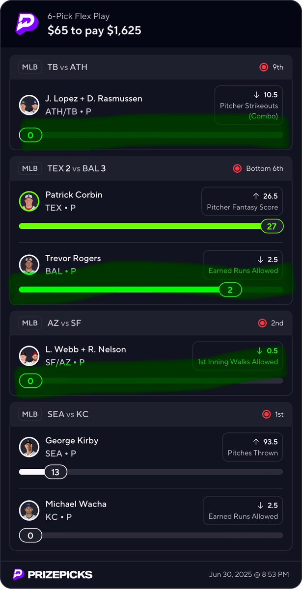 2 MORE PROPS‼️🔥🔥🔥🤞🤞🤞

$100 Giveaway to someone who #Likes and #Retweets this post when we cash this boosted MLB slip!✅✅✅✅