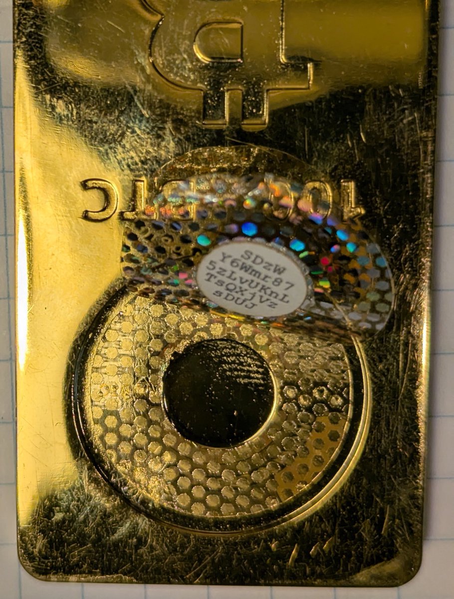 parachutes₿ (@parachutesbtc) on Twitter photo THIS IS WHY YOU DON’T POST YOUR PRIVATE KEYS… EVER
“Okay, so remember how I mentioned I had one of those Casascius Bitcoin bars? Yeah, it’s a 100 BTC one, and I got it back in 2012 for like $500.
Now that it’s worth over $10 million, I knew I couldn’t keep just sitting on it. THIS IS WHY YOU DON’T POST YOUR PRIVATE KEYS… EVER
“Okay, so remember how I mentioned I had one of those Casascius Bitcoin bars? Yeah, it’s a 100 BTC one, and I got it back in 2012 for like $500.
Now that it’s worth over $10 million, I knew I couldn’t keep just sitting on it.