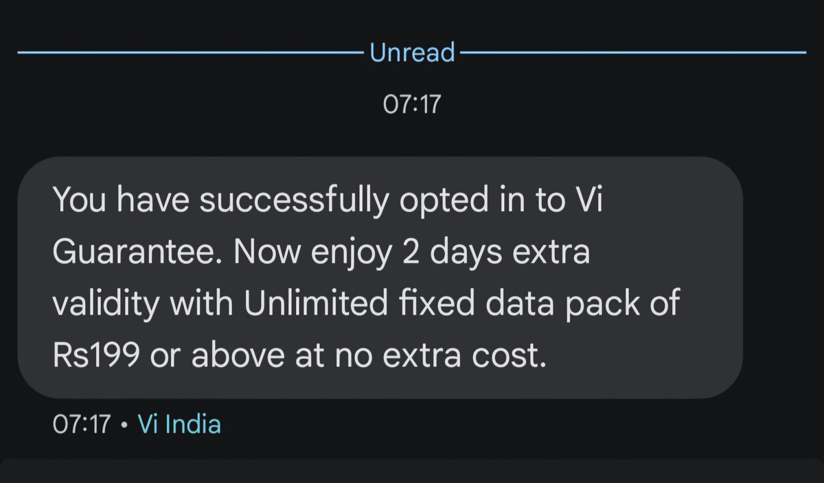 theamangupta_1's tweet photo. Vi Launched 24 Days Extra Validity With 199 or above UL Fixed data pack
#viindia #VodafoneIdea #extravalidity https://t.co/vcsjsxKja3