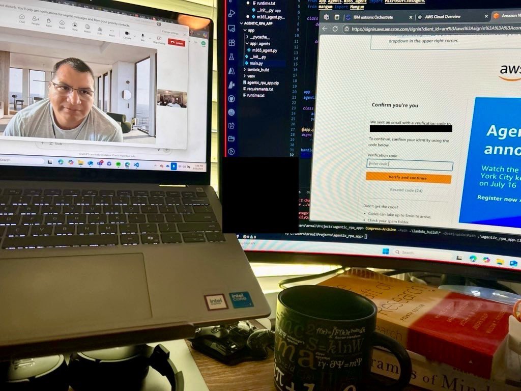 Malcolm Adams | Innovation & Economics 🌱💻 (@drmalcolmadams) on Twitter photo Integrated <a href="/IBMwatsonx/">IBM watsonx</a> with an agent I built with <a href="/clcoding/">Python Coding</a> and deployed it to <a href="/awscloud/">Amazon Web Services</a> thanks to <a href="/AWSstartups/">AWS Startups</a> and <a href="/IBMPartners/">IBM Partner Plus</a> today! Exciting times! Integrated <a href="/IBMwatsonx/">IBM watsonx</a> with an agent I built with <a href="/clcoding/">Python Coding</a> and deployed it to <a href="/awscloud/">Amazon Web Services</a> thanks to <a href="/AWSstartups/">AWS Startups</a> and <a href="/IBMPartners/">IBM Partner Plus</a> today! Exciting times!