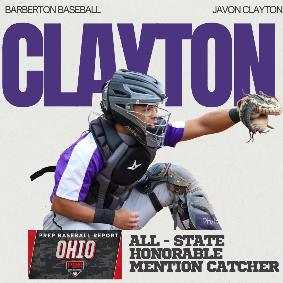 Our catcher getting the recognition he deserves! He put together one of the most impressive seasons behind the plate and at the dish 👏

<a href="/PrepBaseballOH/">Prep Baseball Ohio</a> D3 Ohio All - State Honorable Mention Catcher

Congrats, <a href="/javonclayton3/">javon clayton</a>!

🔗 loom.ly/mEcYSvM