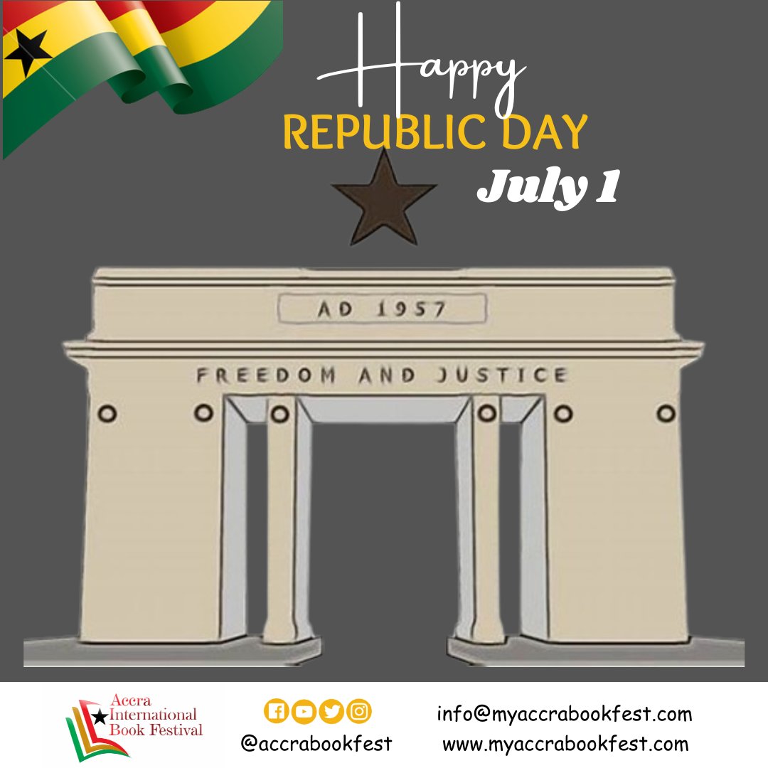 Happy Republic Day, Ghana! 
#accrabookfest25