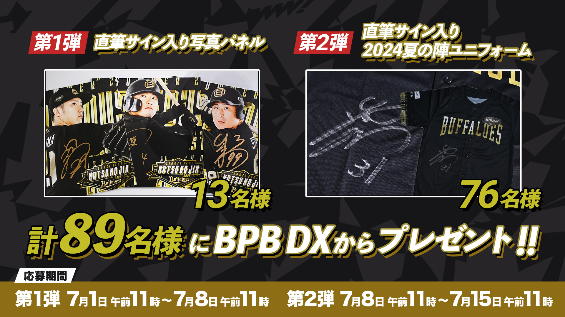オリックスバファローズ 2024 サイン入り写真パネル - メルカリ