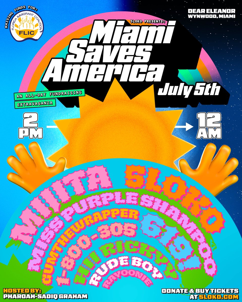 mijitax3's tweet photo. mama is in Miami for a GOOD CAUSE !!
come see me at Dear Eleanor this SATURDAYY July 5th ! 

The money that we are raising will help the Florida Immigration Coalition ! 
Tix at https://t.co/W16xgQmHGt <33 https://t.co/UDHp1FM7yF
