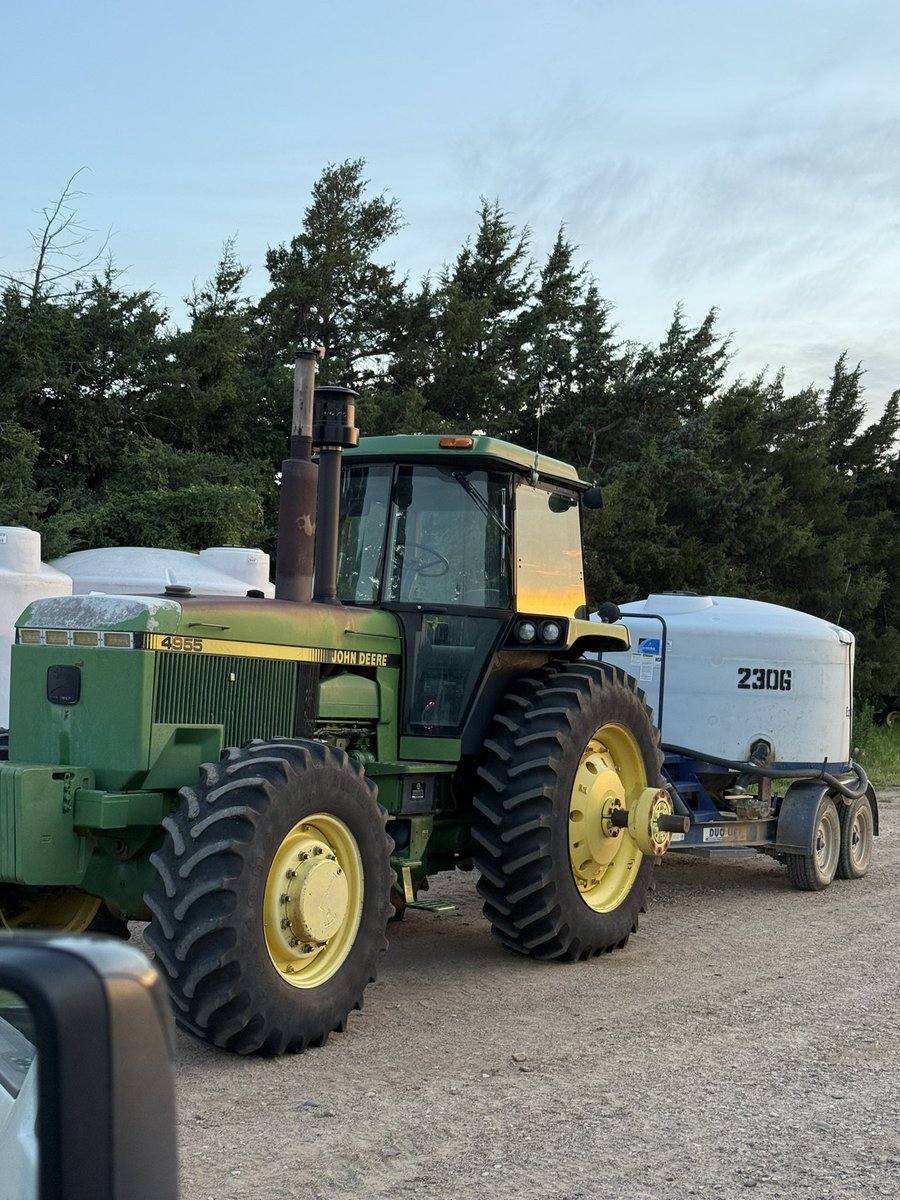 You wouldn’t believe the amount of panties I have to dodge hauling fertilizer to pivots with this rig