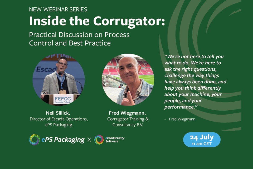 ePS invites engineers, production supervisors, and plant managers to "Inside the Corrugator", a new discussion series on process control and performance, on 24 July at 11:00 am CET.  

More info about the series: industrysourcing.com/article/ePS-la…