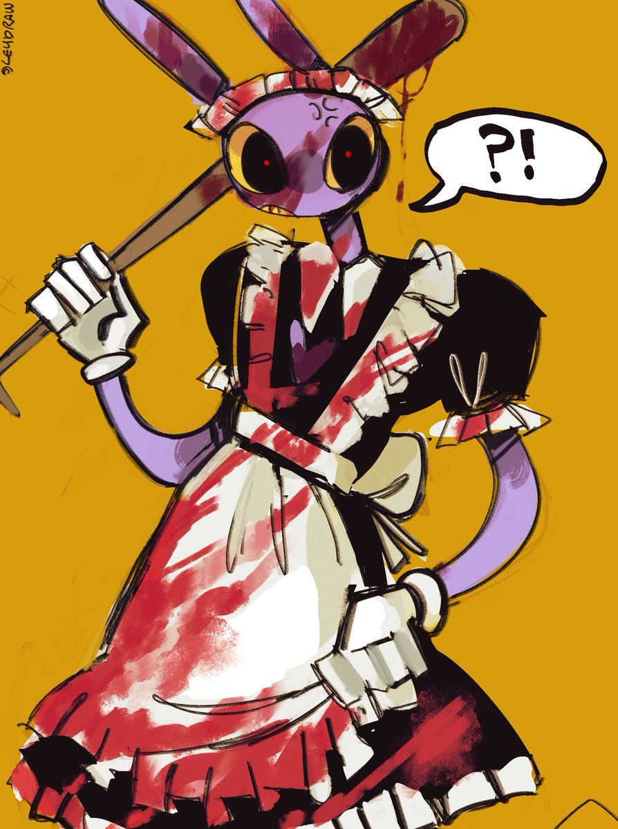ley_draw's tweet image. Jax maid hehe #TADCJax #TADCEp5 #TheAmazingDigitalCircus #doodle #jaxfanart #jaxTADC
