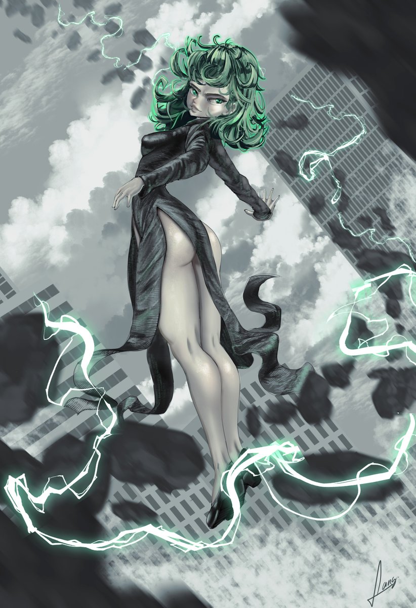 CANG_ART's tweet photo. tatsumaki https://t.co/TBH8c559qT