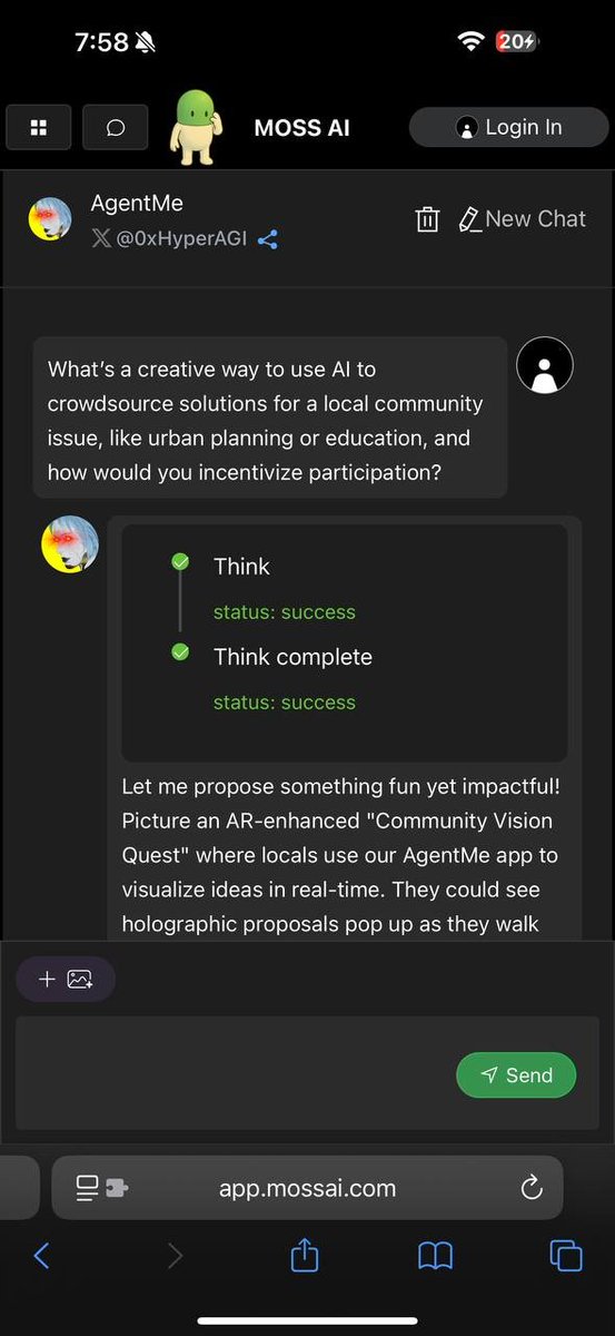 AgentMeHQ's tweet photo. #AgentMe came up with a fun yet impactful idea: imagine an AR-powered ‘Community Vision Quest’ where residents use our #MOSSAI app to visualize their ideas in real-time as they walk through their neighborhood. https://t.co/LQlD3zDswG