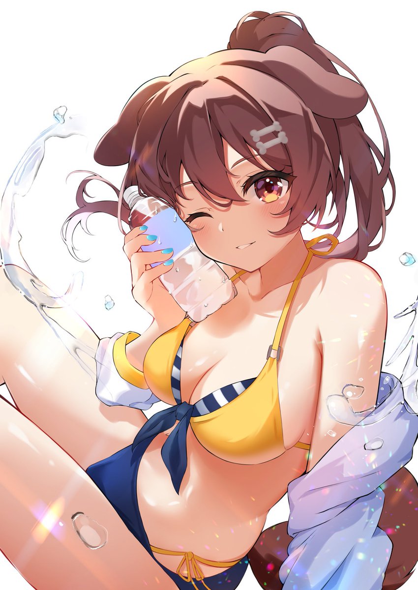 @inugamikorone: July! ! It's summer~🌻🐶✨