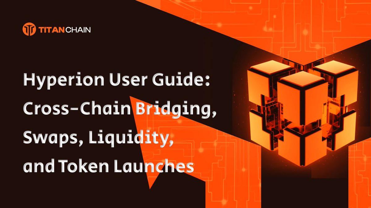 HyperionD95335's tweet photo. One platform. Zero confusion.

With Hyperion, you can:
🔁 Bridge from ETH/SOL to Titan
💱 Swap tokens
💧 Join or create LPs
🪙 Mint your own token — no code needed

Try it now 👉 https://t.co/lyaGdaTYH5 https://t.co/u1P0P1mj6W