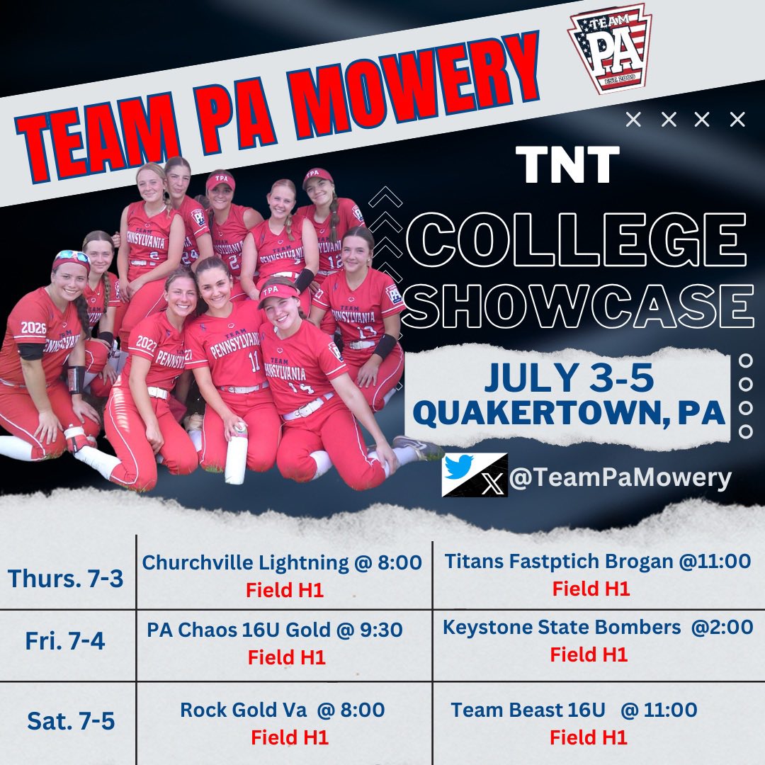 giulianamendel3's tweet photo. Thank you @teampacannode for having me this past weekend at Aunt Rosie’s! We saw good competition, I loved getting to know everyone and had a great time playing with yinz!

Next up, @teampamowery is hitting the road for the TNT Summer Showcase. I can’t wait to be back in action with my team on Thursday! Schedule drop— come check us out! ⬇️ 👀 

@teampafastpitch @loceytodd @coachTRoman
@coastrecruits @sbrretweets @coachali_scsb @ionasoftball @lemoynesoftball @bonniessoftball @mount_sb @RUSoftball