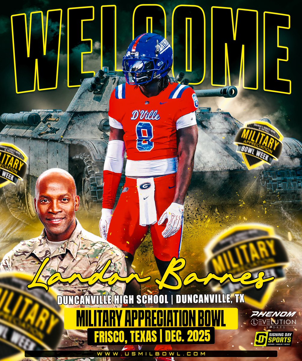 joeray36's tweet image. Landon Barnes, Welcome to The Military Appreciation Bowl this December at The Ford Center home of the Dallas Cowboys.