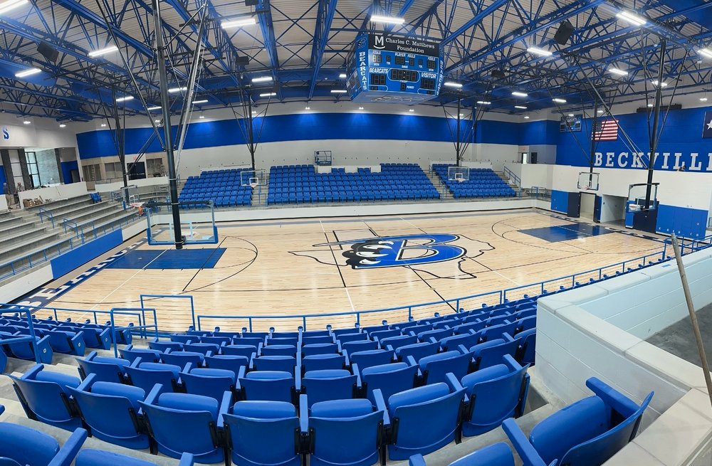 Got this from Smoaky's message board...but Beckville's new basketball/volleyball gym is incredible for a 2A school....nice work Beckville ISD!!! #txhshoops