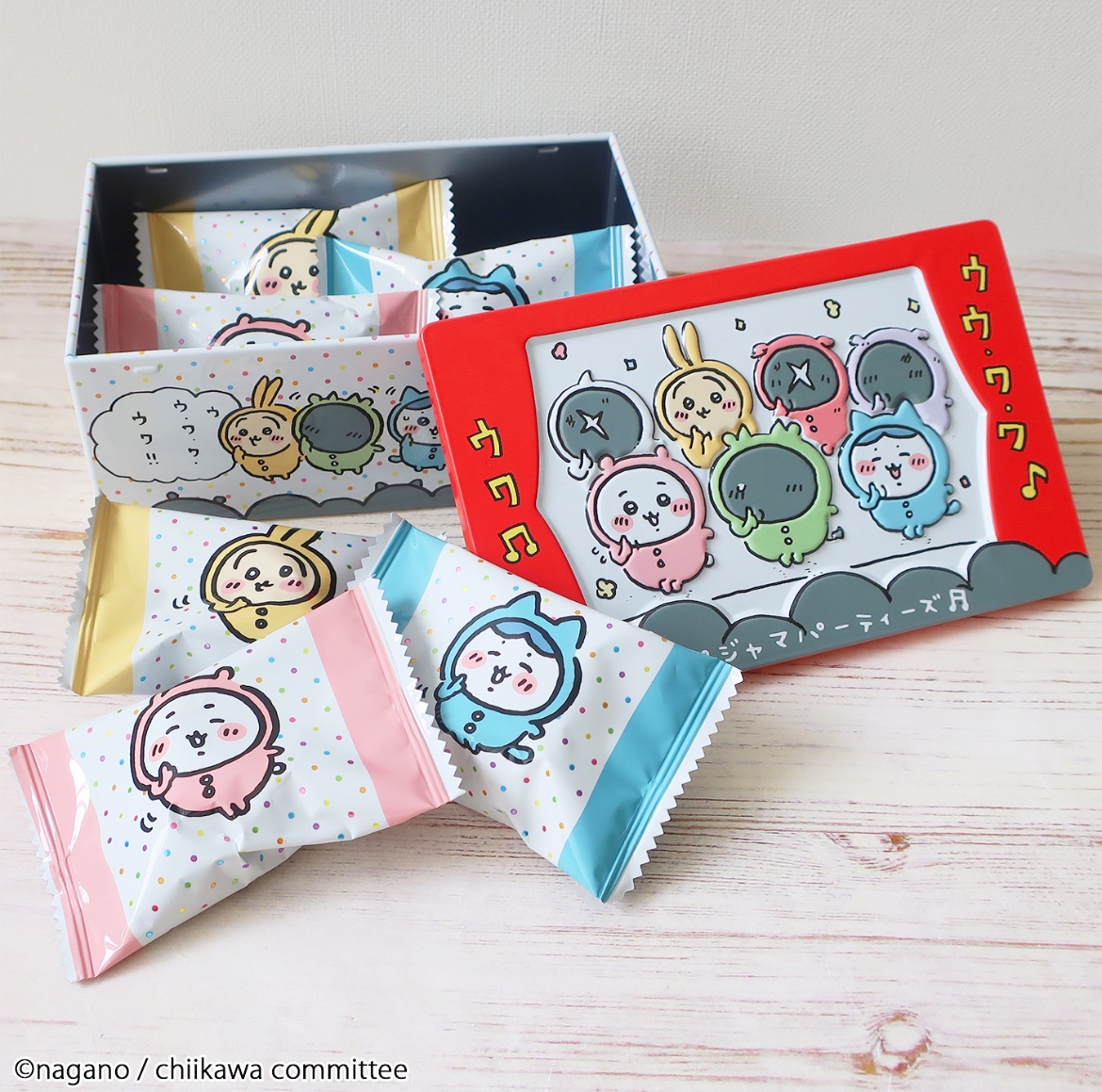 ちいかわらんど 1周年 缶バッジ　パジャマパーティーズ 缶バッジ　ぴーぽぽ ちいかわらんど 1周年 缶バッジ パジャマパーティーズ 缶バッジ