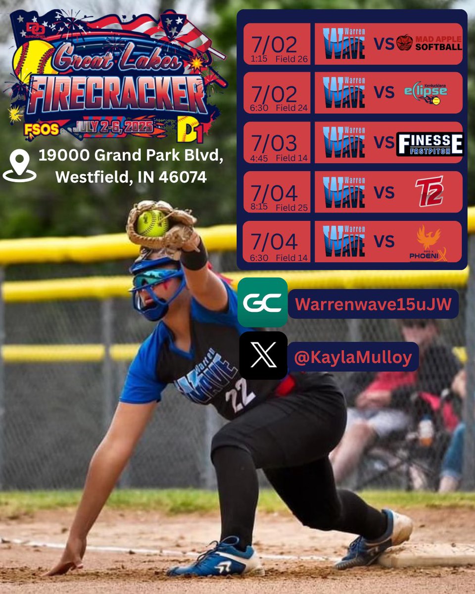 KaylaMulloy's tweet photo. So excited to leave it all on the field this Fourth of the July! 

🥎 🇺🇸 https://t.co/suhvUJuj8Y