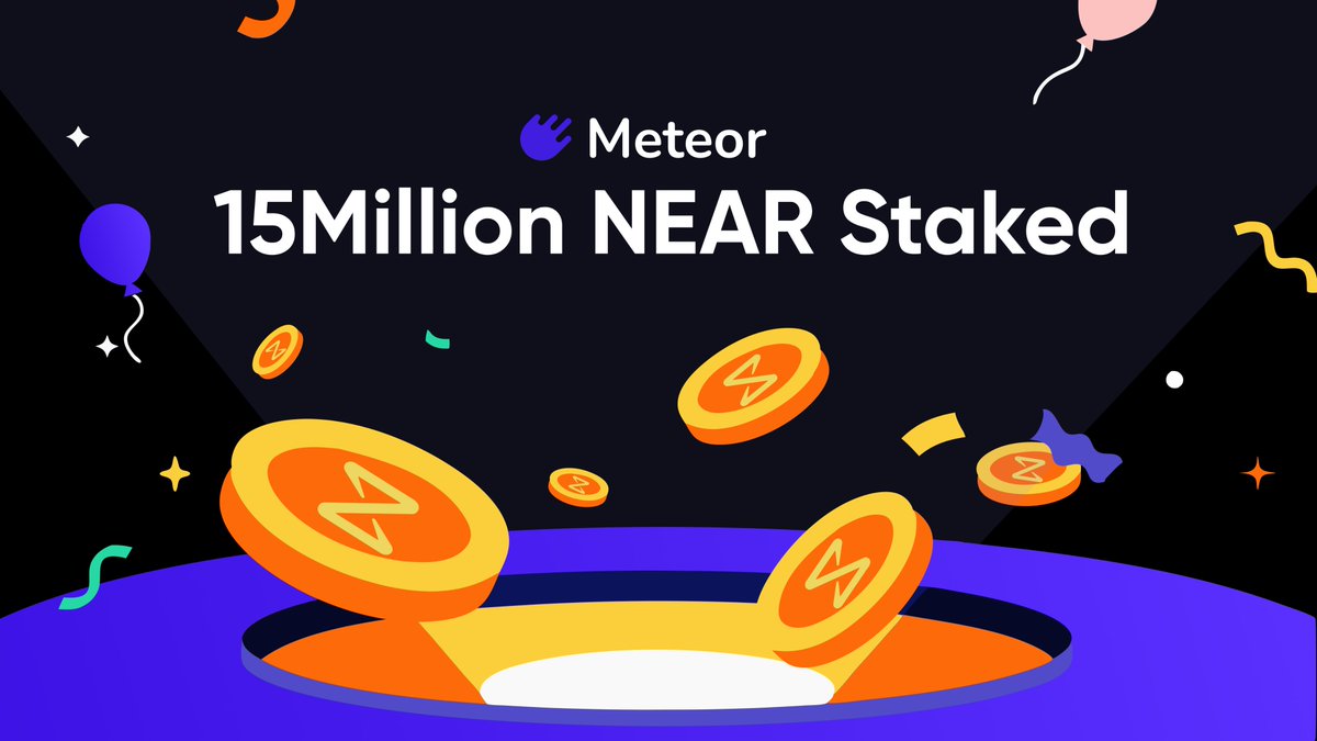 MeteorWallet's tweet image. Following the recent spike 📈 in trading volume over the past week🗓️, the market has shifted positively, encouraging the community to stake and accumulate NEAR through yield opportunities.
This momentum highlights how easy and accessible staking is via the Meteor Wallet app. 📲…