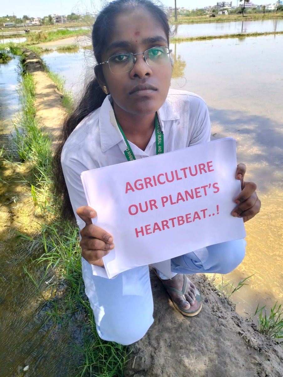 YadhumadiR's tweet photo. "As a passionate young climate activist, IтАЩm dedicated to fighting for our planetтАЩs future. We must urgently tackle pollution, embrace sustainable practices, and unite to protect our Earth for generations to come." #ClimateCrisis* #GeethikasDream*
#BackToFarming*
#Future https://t.co/YEQZCpfhjq