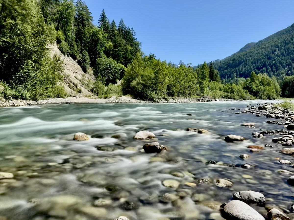 Chilliwack River yesterday. 
iPhone long exposure
