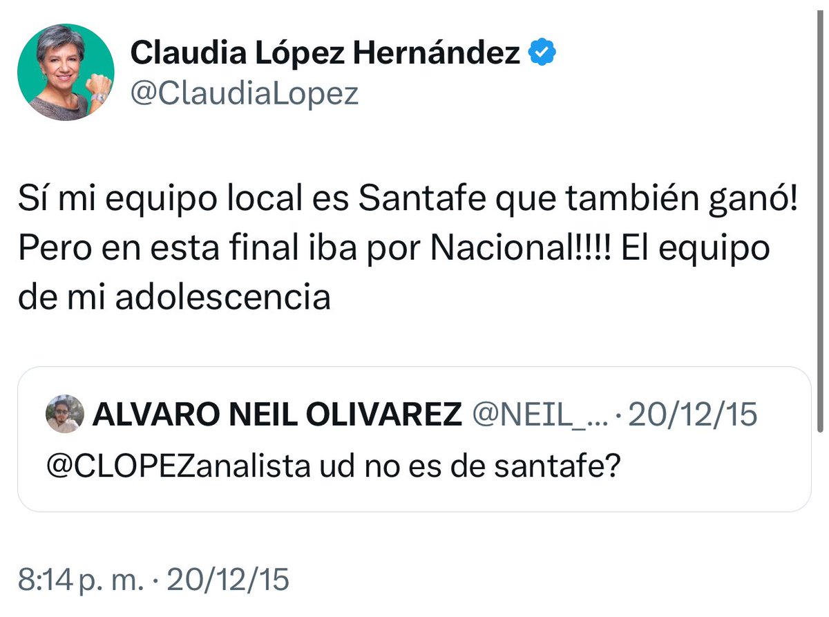 Danielbricen's tweet photo. Claudia López en el fútbol como en la política https://t.co/978m5G7hKh
