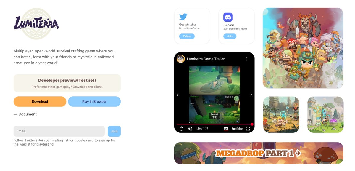 🎮 Good news, explorers!

You can now play Lumiterra directly in your browser!

lumiterra.net

#Lumiterra