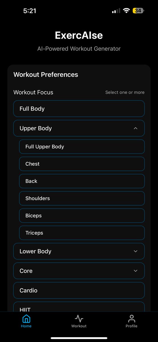 KTAI2025's tweet image. Your Workout, Your Rules — Powered by AI 

From Biceps to Calves, HIIT to Recovery Flow — our AI-powered workout generator lets you build your perfect workout in seconds.

💥 Fully customizable.

#ExercAIse #WorkoutApp #AIWorkout #FitnessTech #fitnesswithoutfriction