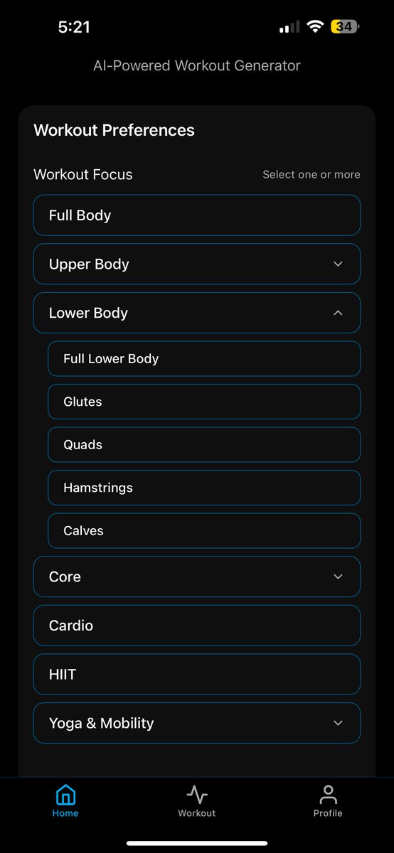 KTAI2025's tweet image. Your Workout, Your Rules — Powered by AI 

From Biceps to Calves, HIIT to Recovery Flow — our AI-powered workout generator lets you build your perfect workout in seconds.

💥 Fully customizable.

#ExercAIse #WorkoutApp #AIWorkout #FitnessTech #fitnesswithoutfriction