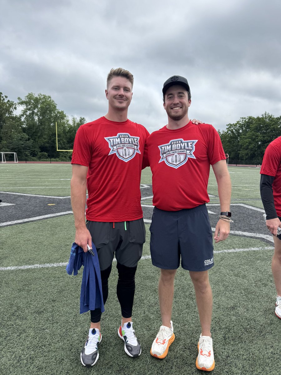 Had a blast coaching at Tim Boyle’s camp this past Saturday for the 3rd straight summer! Good luck to Tim and the Tennessee Titans this season! #crankit